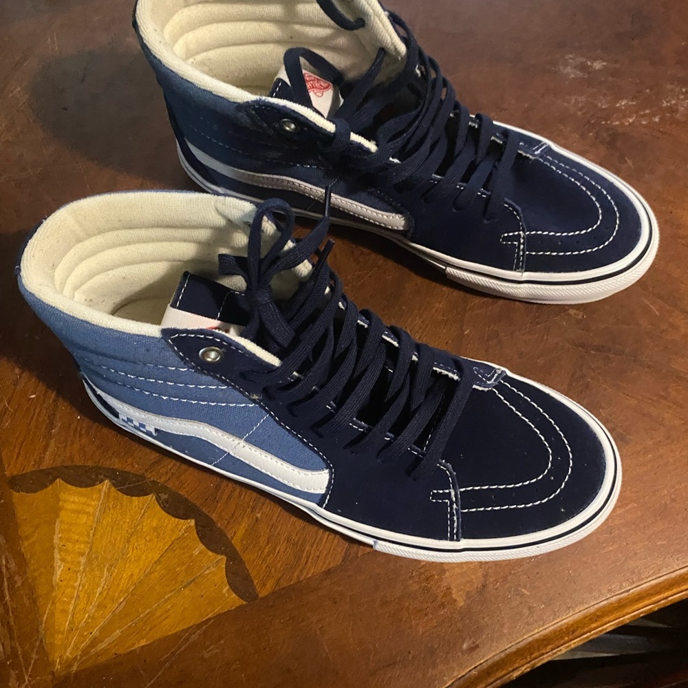 Vans Navy Blue High-Top Sneakers